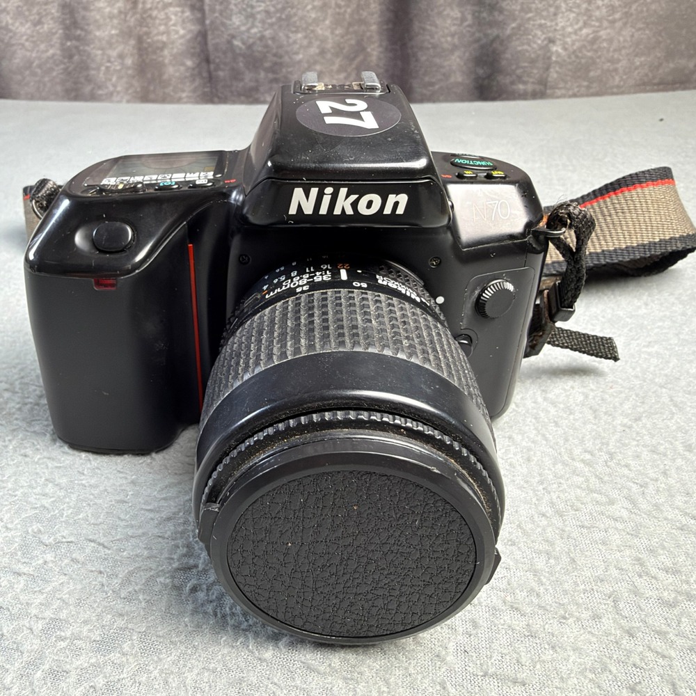 Nikon N70 35mm SLR Film Camera with AF Nikkor 35-80mm f/4-5.6D Lens Untested